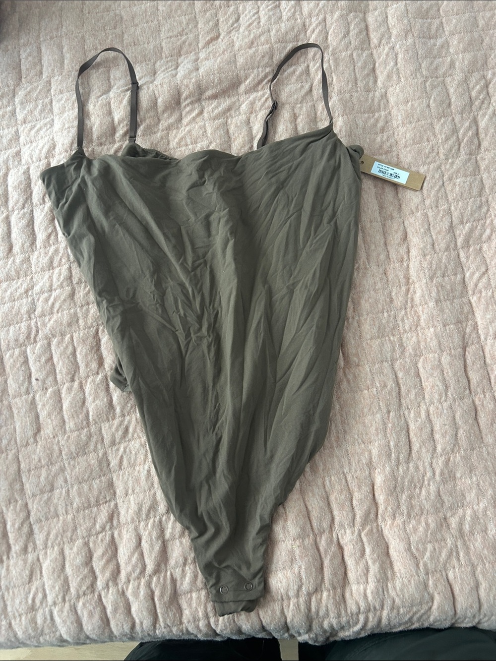 SKIMS Oxide Skinny Strap Tank Bodysuit